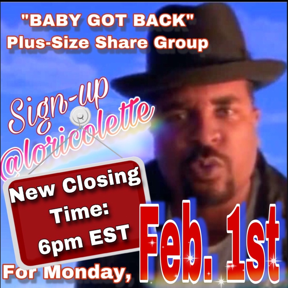 CLOSED “Baby Got Back” Plus Size Share Group